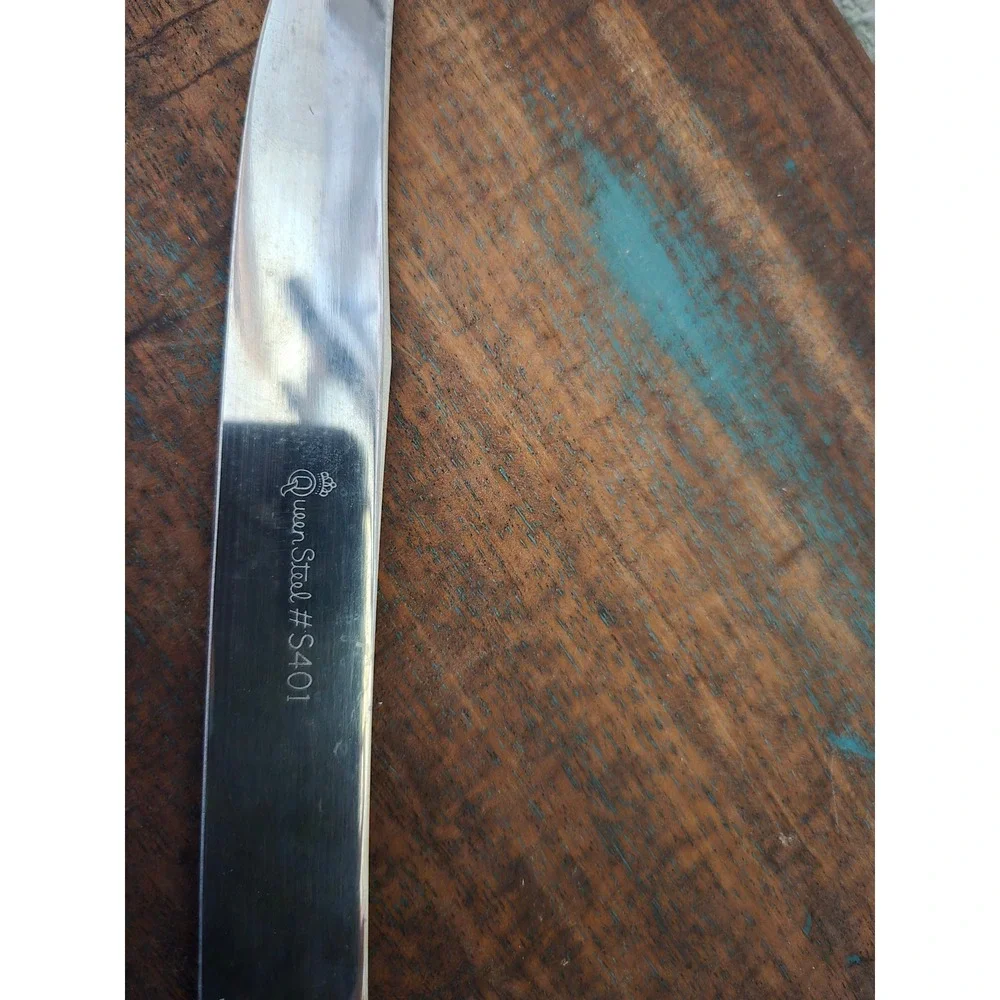 Queen Steel S401 Carving Knife Vintage Wood Handle Stainless Steel 12.25 Inch